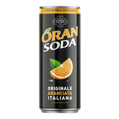 Газирана напитка Crodo Oran Soda портокал, кен 330 мл