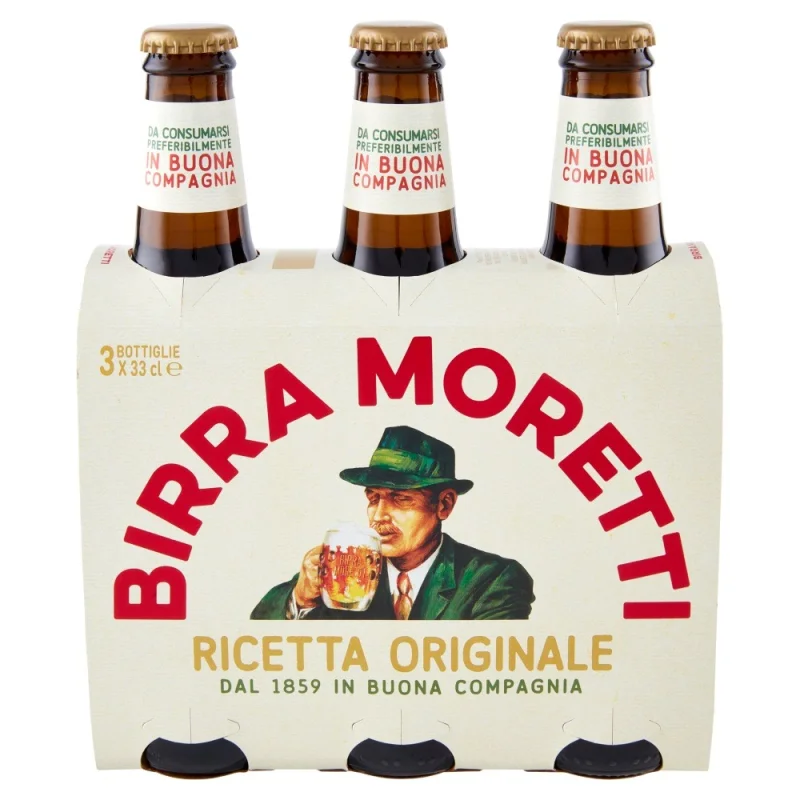 Бира Moretti стъкло 3х330 мл