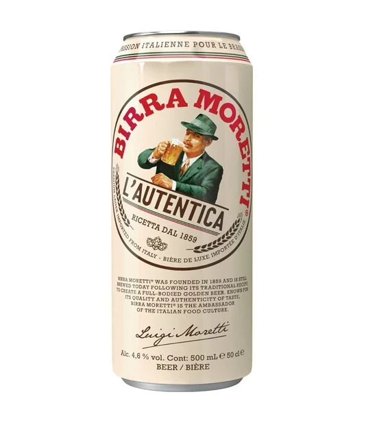 Бира Moretti L'Autentica 4.6% кен 500 мл