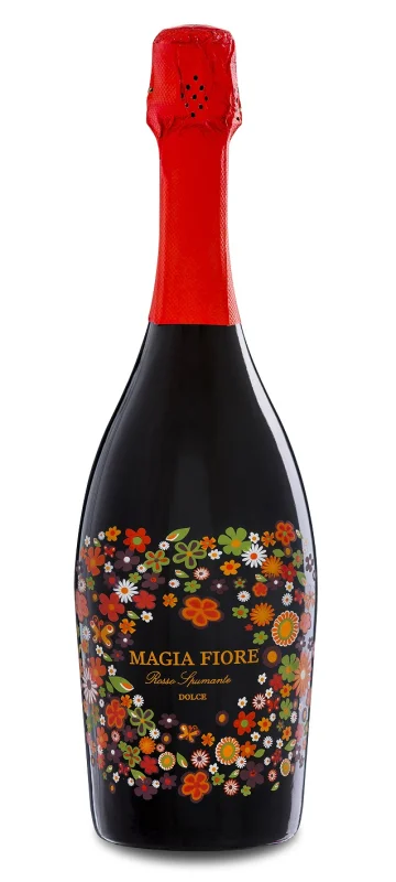 Червено вино Spumante Rosso Dolce "Magia Fiore" 0.75 л - Dolce