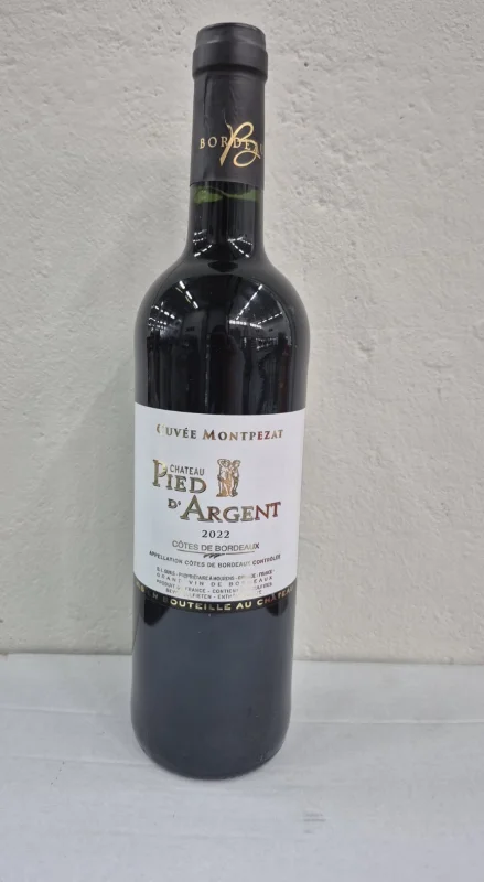 Червено вино Aoc Cotes De Bdx Rouge Ch. Pied D'Argent 2022 Crd 0.75 л
