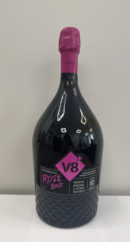 Вино розе DOC Prosecco Rose Brut V8 Magnum 2022 C6-P128-11, 1.5 л