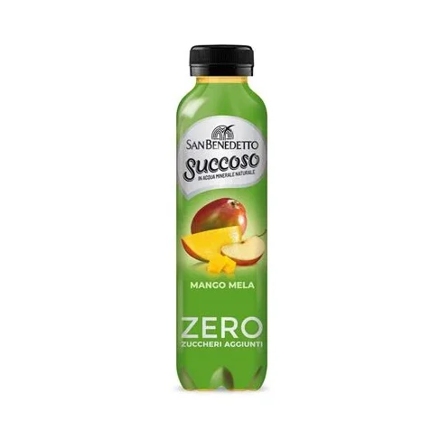 Безалкохолно San Benedetto Succoso Zero, манго и ябълка 400 мл - San Benedetto