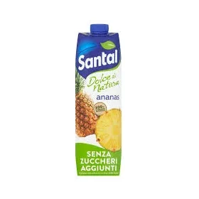 Плодова напитка Santal ананас без добавена захар, 1 л