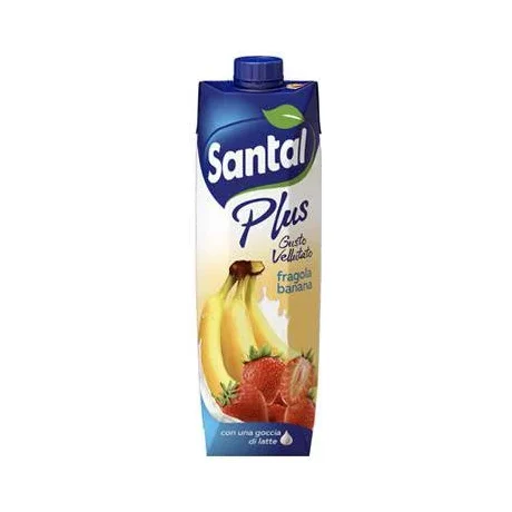 Плодова напитка Santal Plus ягода и банан, 1 л - Santal