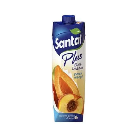 Плодова напитка Santal Plus манго и праскова, 1 л - Santal