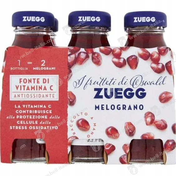 Плодова напитка Zuegg нар, стъкло 6 х 125 мл