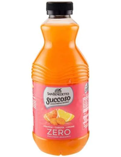 Плодова напитка San Benedetto Succoso Zero, портокал/морков/лимон 900 мл
