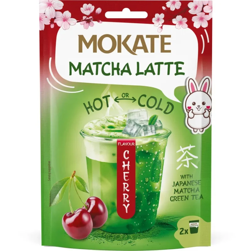 Разтворима напитка лате със зелен чай Mokate Matcha 40 г - Mokate