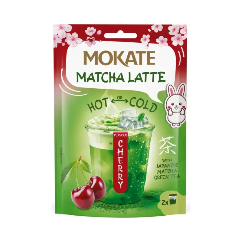 Разтворима напитка лате със зелен чай Mokate Matcha 40 г - Mokate