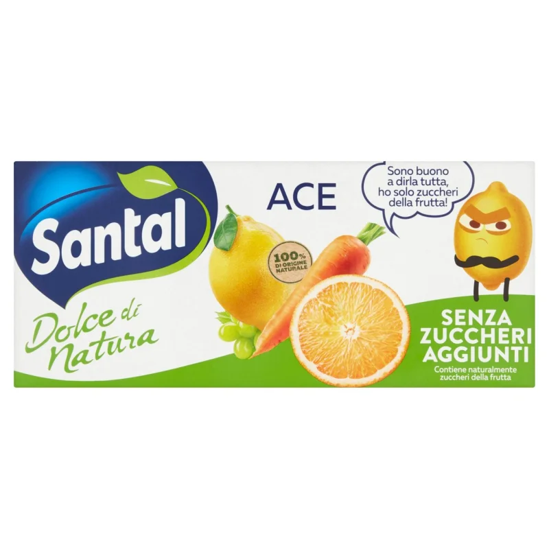 Плодова напитка Santal Ace без добавена захар 3 х 200 мл - Santal