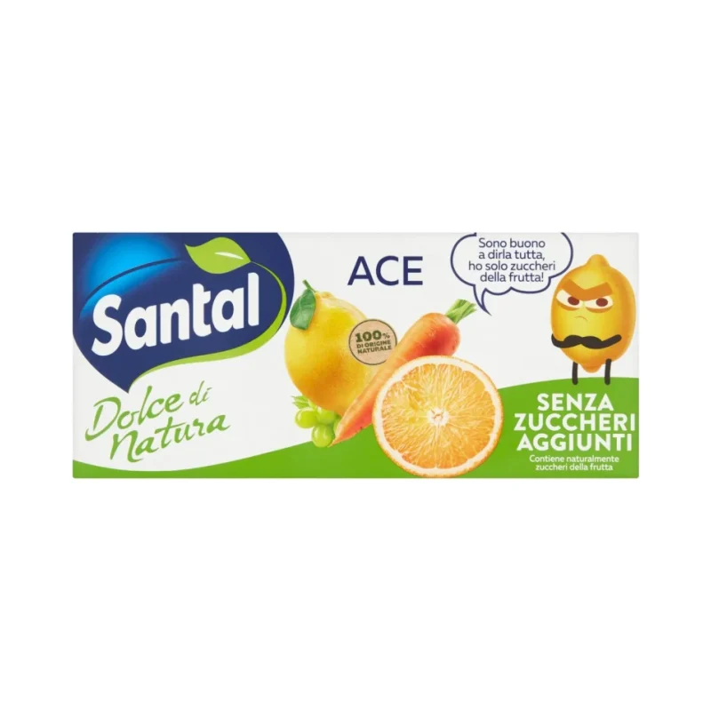 Плодова напитка Santal Ace без добавена захар 3 х 200 мл - Santal
