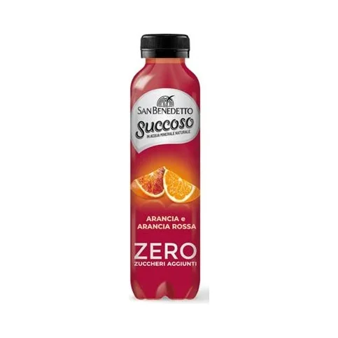 Безалкохолно San Benedetto Succoso Zero, червен портокал, 400 мл - San Benedetto
