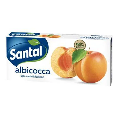 Плодова напитка Santal кайсия, 3 x 200 мл