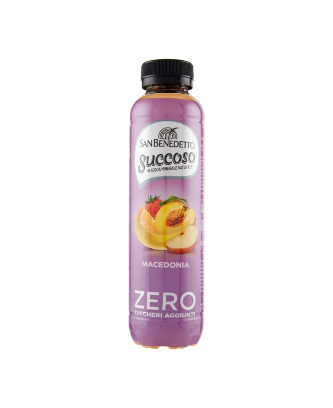 Безалкохолно San Benedetto Succoso Zero Macedonia, 400 мл - San Benedetto