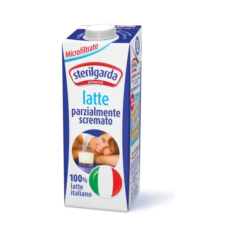 Мляко UHT Sterilgarda Parzialmente Scremato 1 л - Sterilgarda