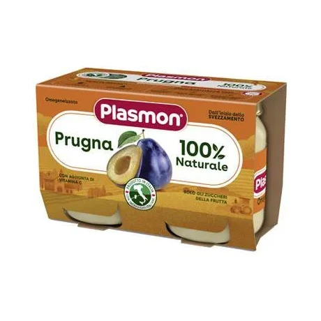 Плодово пюре Plasmon Prugna /сливи/ 2X80 г - Plasmon