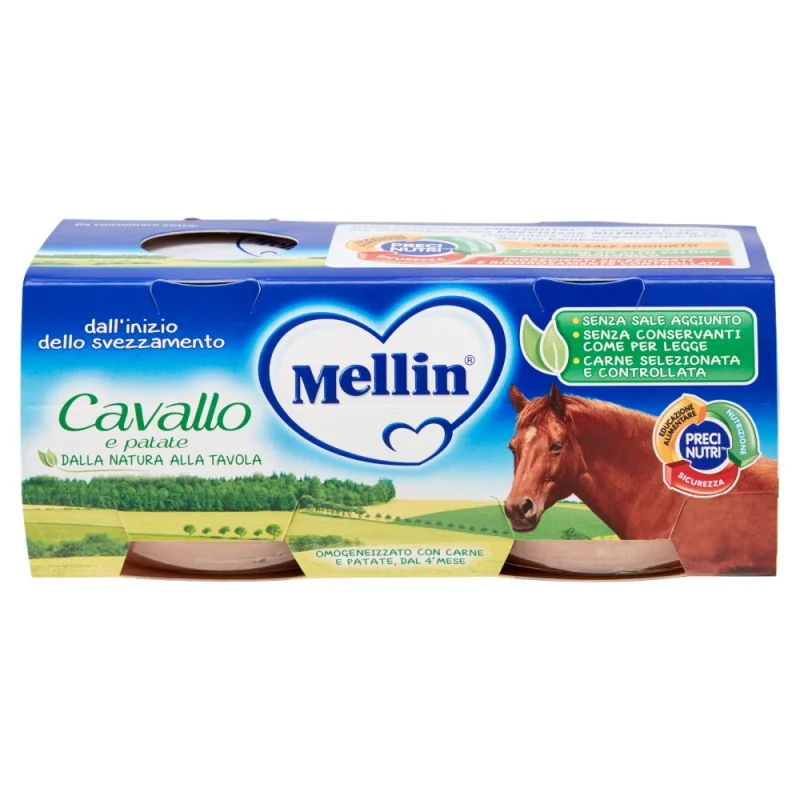 Пюре Mellin Cavallo /конско/ 2X80г