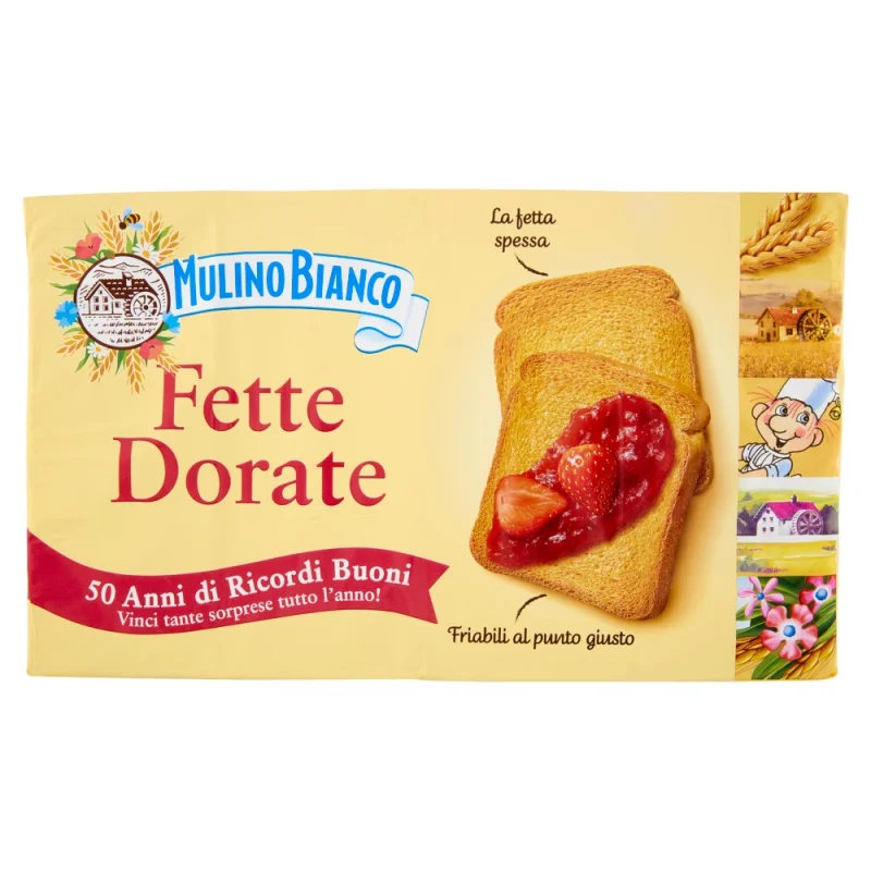 Сухари Mulino Bianco Fette Dorate 72 бр, 630 г
