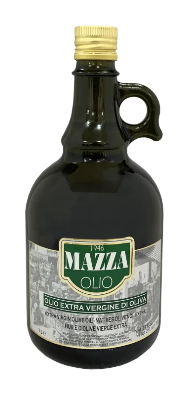 Маслиново масло Mazza екстра върджин стъкло с дръжка, 1 л
