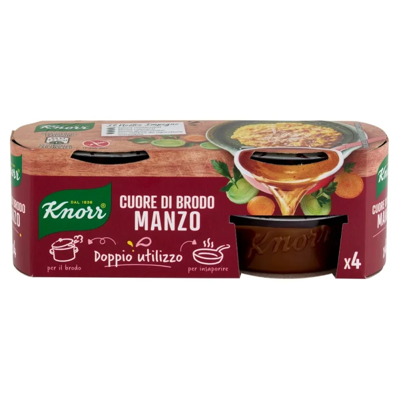 Телешки бульон Knorr Cuore 4x28 г