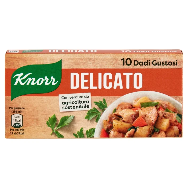 Бульон на кубчета Knorr Delicato 10 бр, без глутен