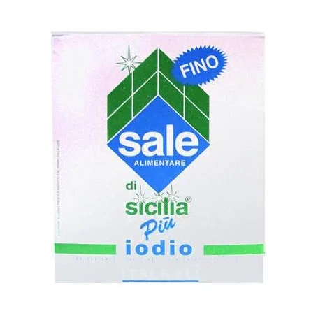 Йодирана фина сол Sale Di Sicilia в кутия, 1 кг - Sale Di