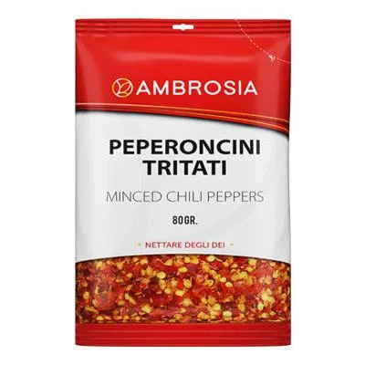Счукани люти чушки пеперони Ambrosia 80 г