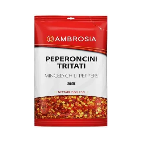 Счукани люти чушки пеперони Ambrosia 80 г