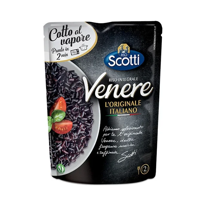 Пълнозърнест черен ориз Scotti Venere в плик, 230 г - RISOSCOTTI