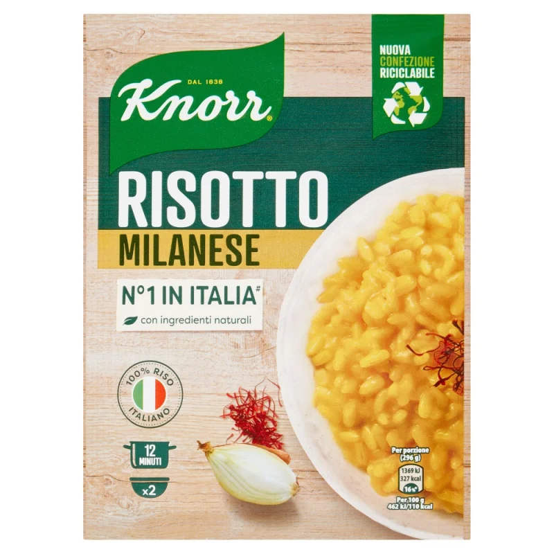 Ризото Knorr Milanese с черен пипер и куркума 175 г