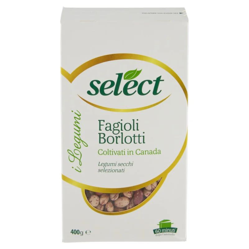 Шарен боб Borlotti Select в кутия, 400 г