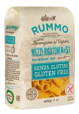 Паста Rummo Mezzi Rigatoni №51, без глутен, 400 г