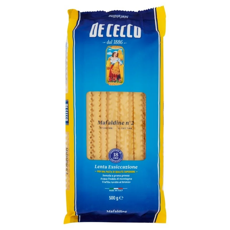 Паста De Cecco Mafaldine №2, 500 г