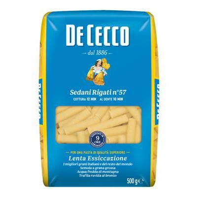 Паста De Cecco Sedani Rigati №57, 500 г
