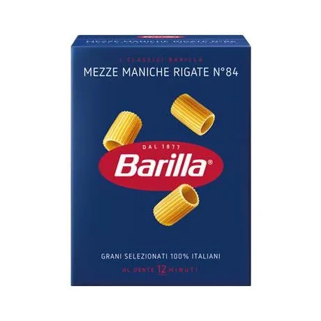 Паста Barilla Mezze Maniche №84, 500 г - Barilla