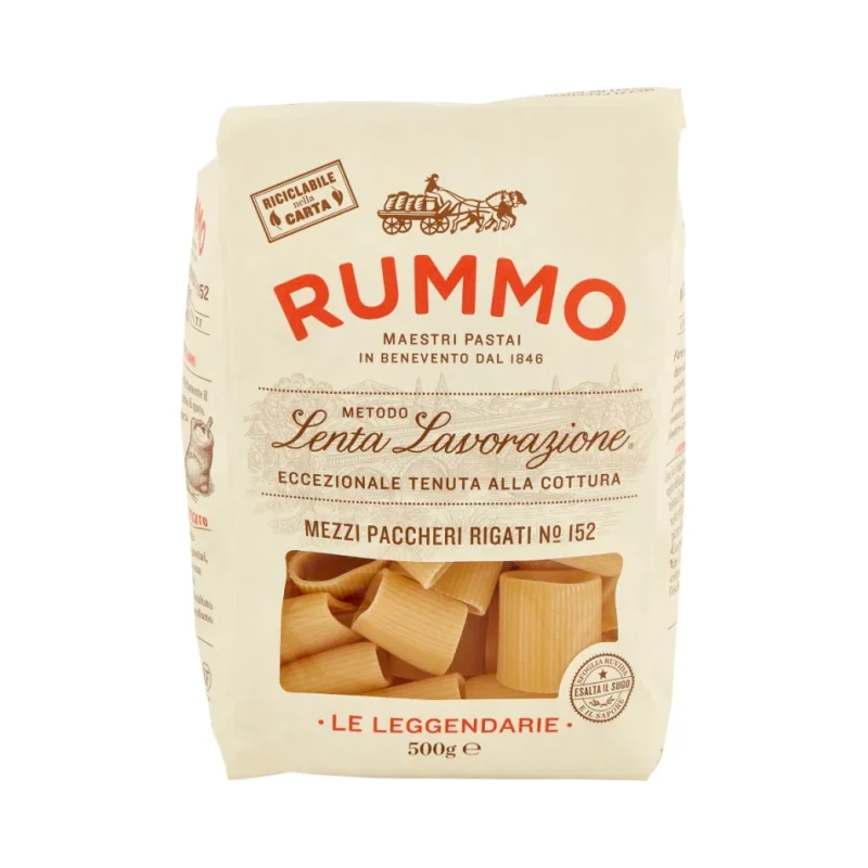 Паста Rummo Mezzi Paccheri Rigati, 500 г - Rummo