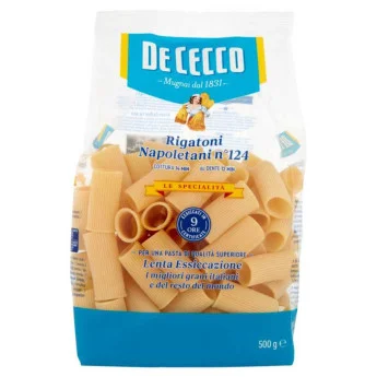 Паста De Cecco Specialita Rigatoni Napoletani №124, 500 г - DE CECCO