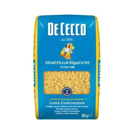 Паста De Cecco Ditalini Rigatti №69, 500 г - DE CECCO