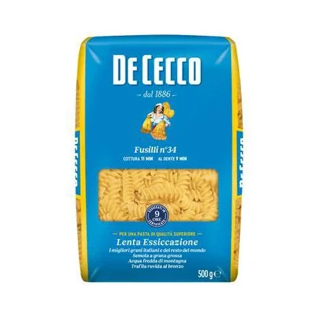 Паста De Cecco Fusilli №34, 500 г - DE CECCO