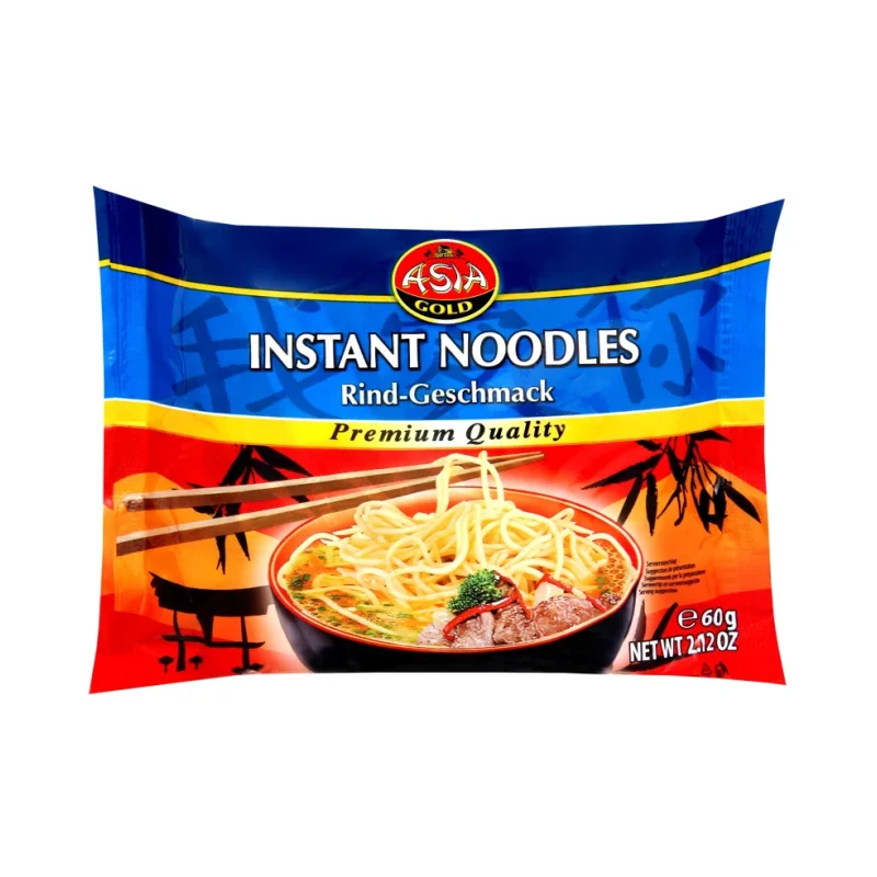 Нудълс Asia Gold с вкус на говеждо, 60 г - Asia Gold