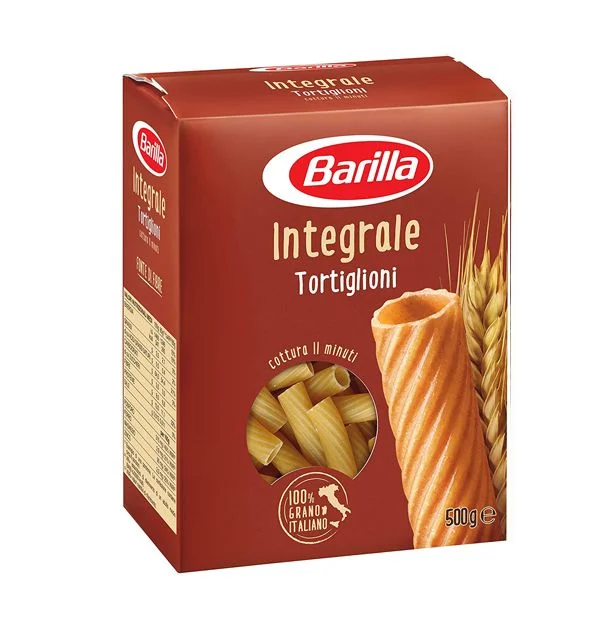 Паста Barilla Tortiglioni Integrale, пълнозърнести, 500 г