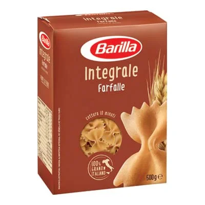 Паста Barilla Farfalle, пълнозърнеста, 500 г