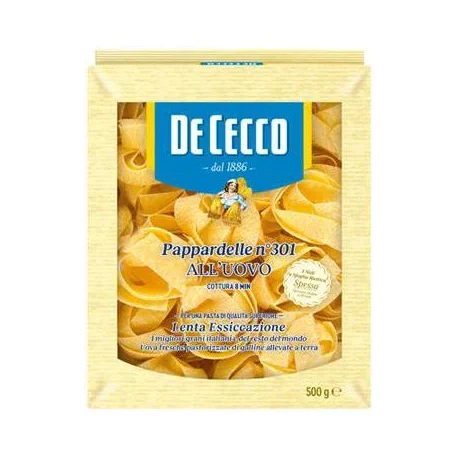 Паста De Cecco Nidi Pappardele с яйца, №301, 500 г - DE CECCO