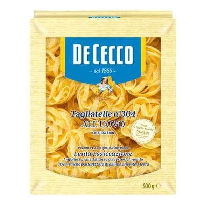 Паста De Cecco Nidi Tagliatelle с яйца №304, 500 г