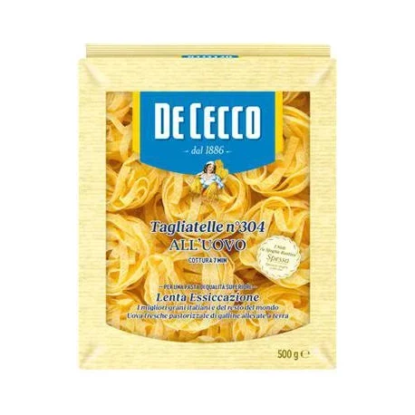 Паста De Cecco Nidi Tagliatelle с яйца №304, 500 г - DE CECCO