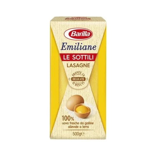 Паста/тънки кори за лазаня Barilla Emiliane с яйца, 500 г