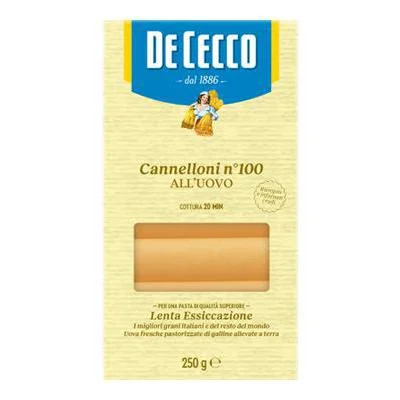 Паста De Cecco Cannelloni №100, с яйца, 250 г