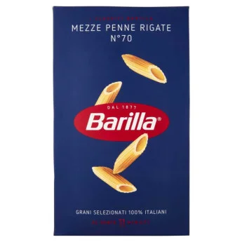 Паста Barilla Mezze Penne Rigate №70, 500 г
