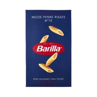 Паста Barilla Mezze Penne Rigate №70, 500 г - Barilla